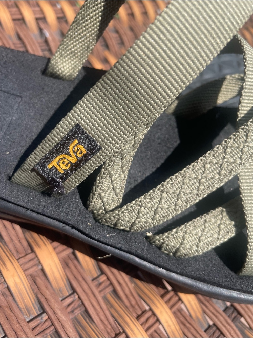 Teva Olive Green Strappy Sandals - Picture 2 of 3